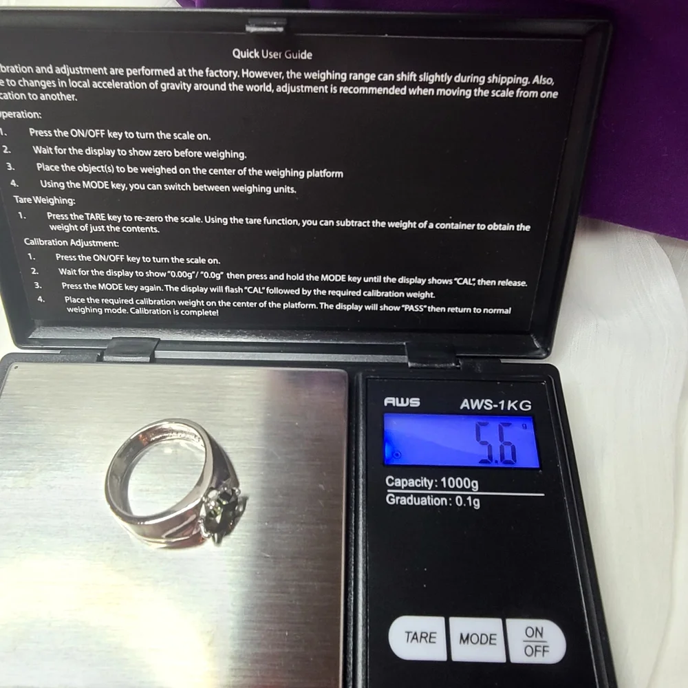 Moissanite 2 Carat Mens/ Unisex Ring